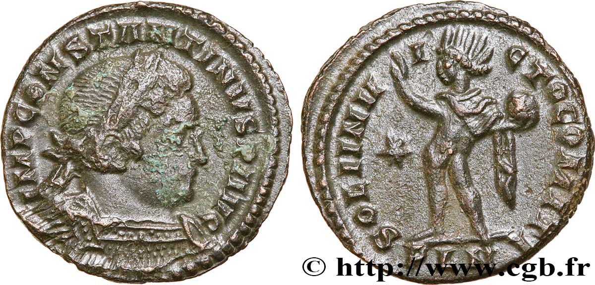 CONSTANTINUS I DER GROßE Follis ou nummus SS