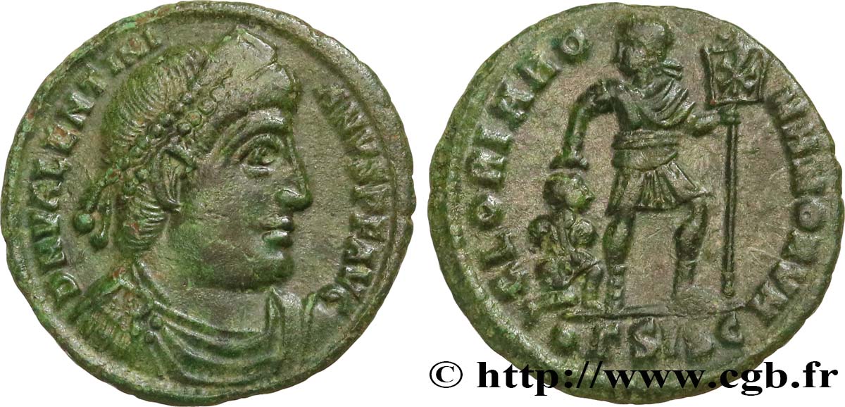 VALENTINIAN I Nummus, (PB, Æ 3) AU