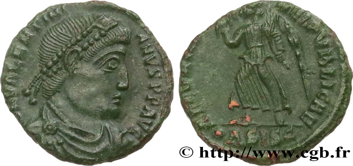 VALENTINIAN I Nummus, (PB, Æ 3) AU