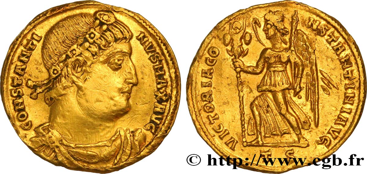 CONSTANTINE I THE GREAT Solidus XF/AU