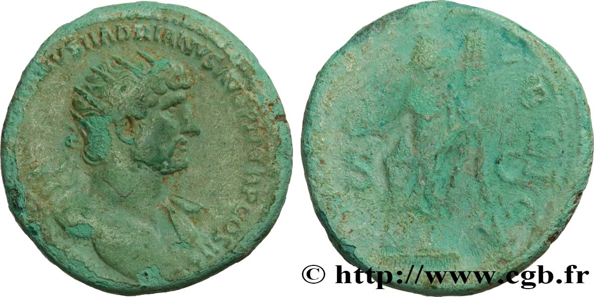 HADRIAN Dupondius XF/VF