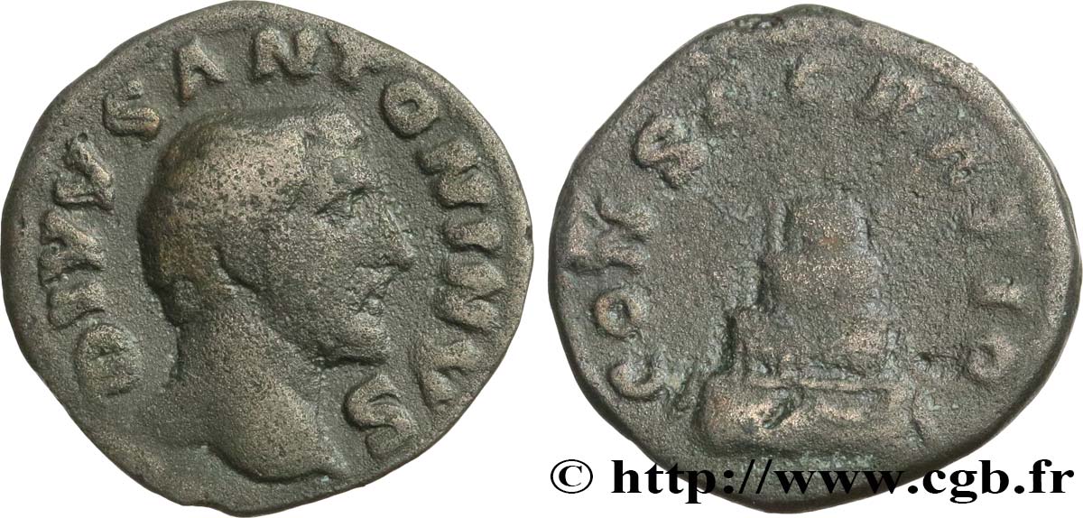 DIVUS ANTONINUS Denier fS