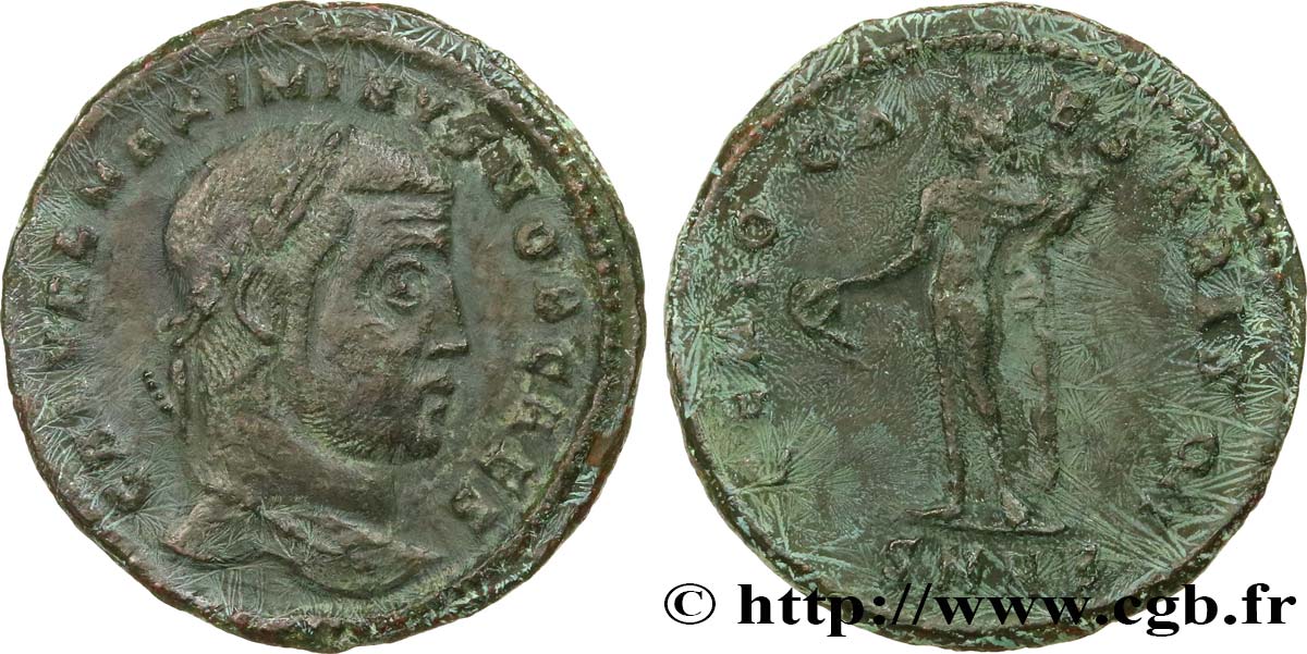 MAXIMINO II DAZA Follis ou nummus BC+