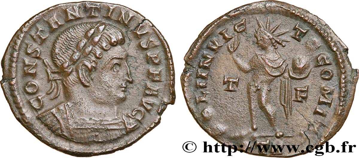 CONSTANTINO I EL MAGNO Follis ou nummus MBC