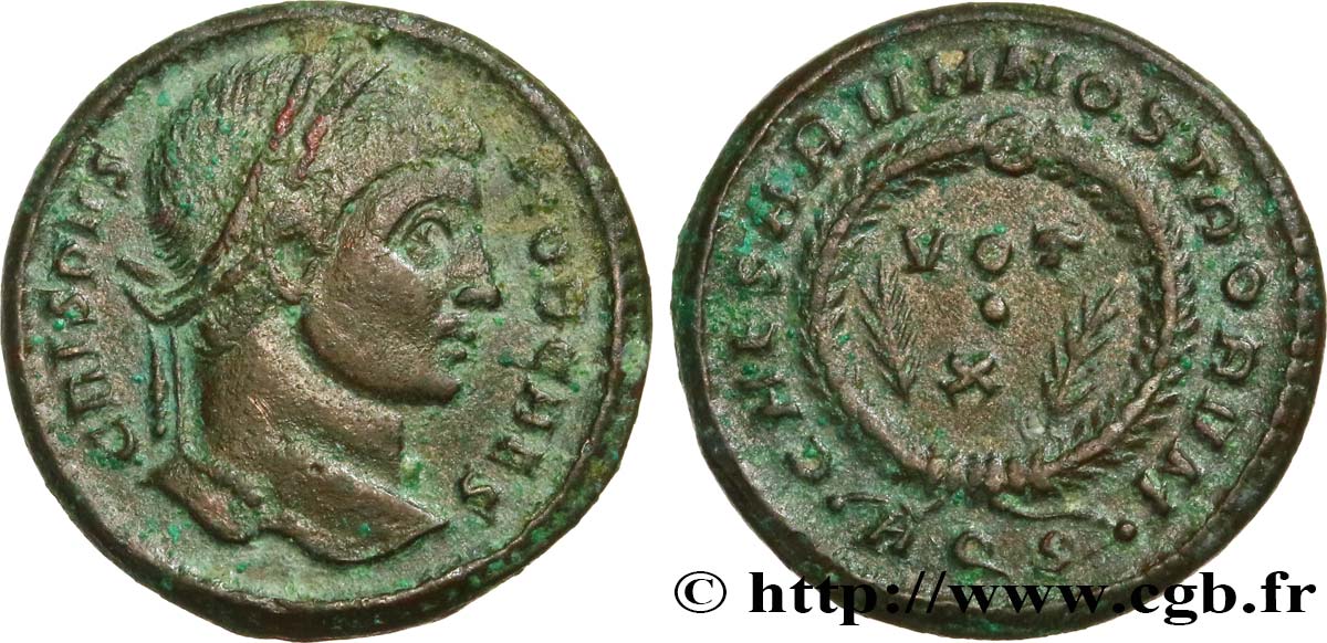 CRISPUS Centenionalis ou nummus TTB+