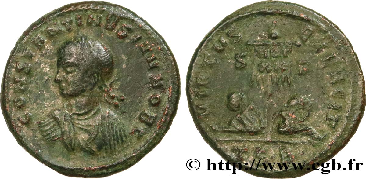 CONSTANTIN II Centenionalis ou nummus TTB