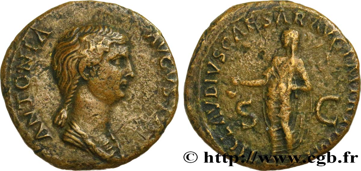 ANTONIA Dupondius XF/VF