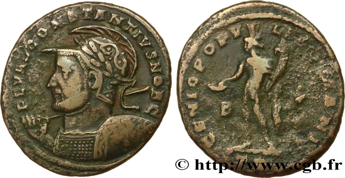 CONSTANCE Ier CHLORE Follis ou nummus TB+/TB