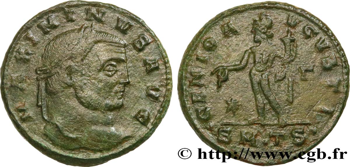 MAXIMINUS II DAZA Follis ou nummus fVZ