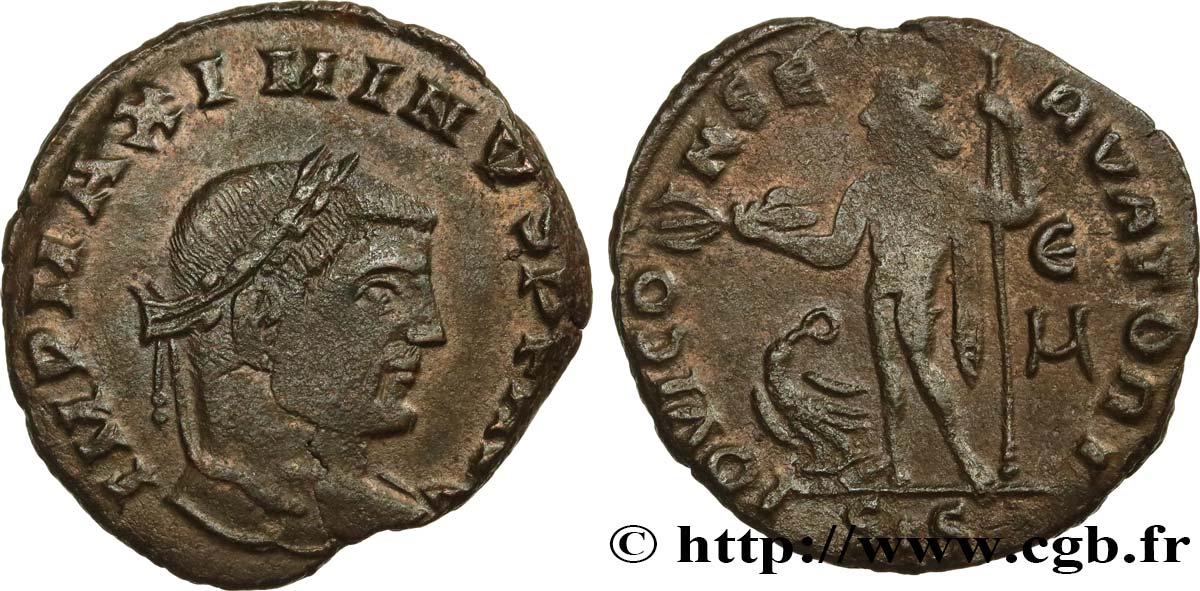 MAXIMINUS II DAZA Follis ou nummus fVZ/SS