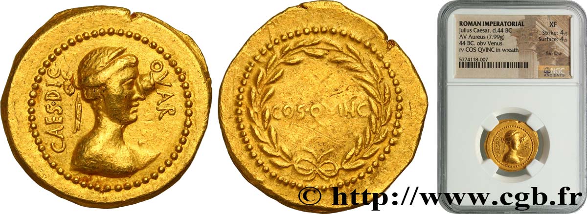 JULIUS CAESAR Aureus XF