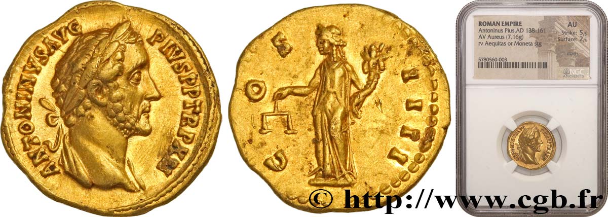 ANTONINO PIO Aureus EBC