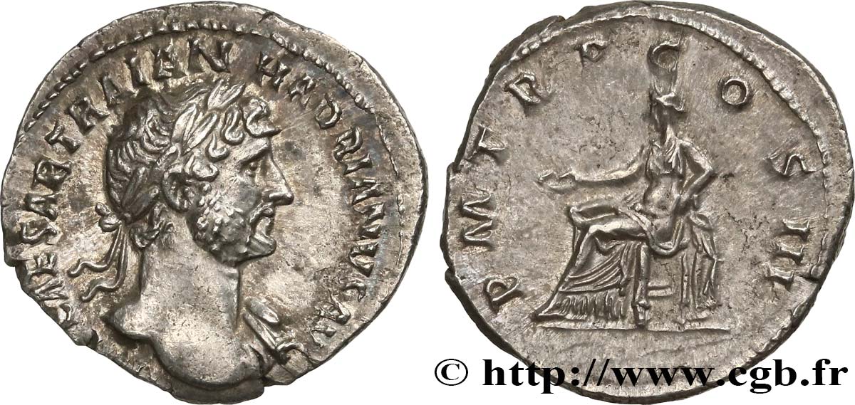 HADRIAN Denier MS