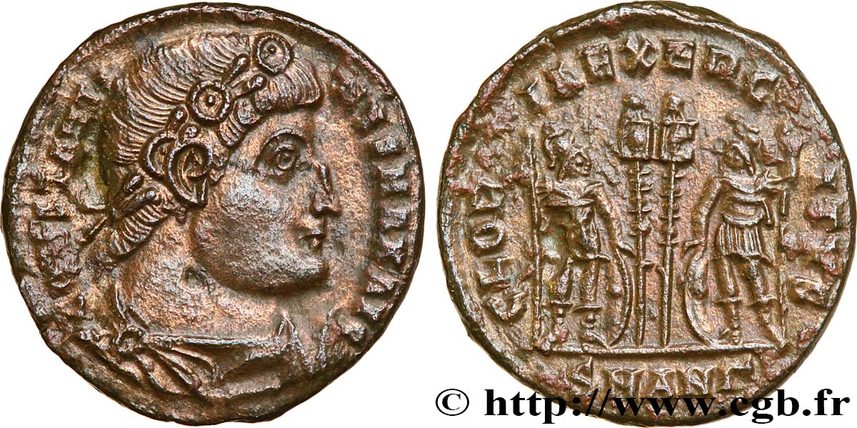 CONSTANTINUS I DER GROßE Centenionalis ou nummus fVZ