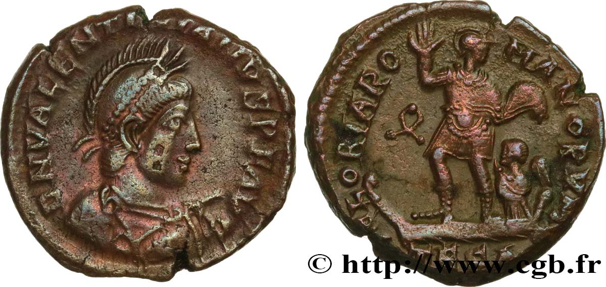 VALENTINIAN II Maiorina pecunia, (MB, Æ 2) XF