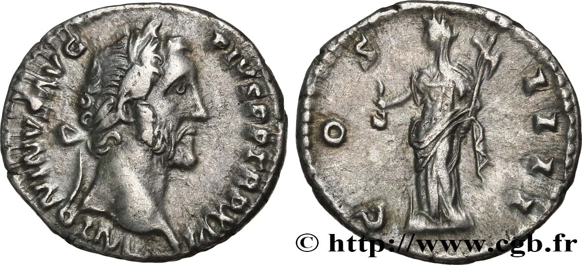 ANTONINUS PIUS Denier AU/XF