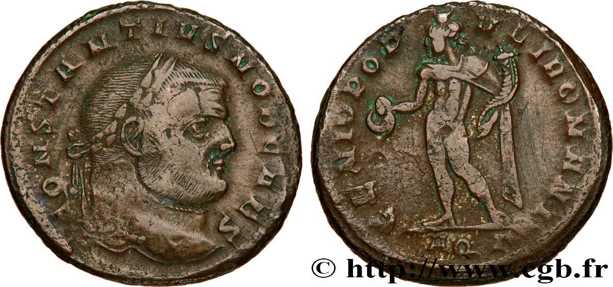 CONSTANTIUS I Follis ou nummus SS