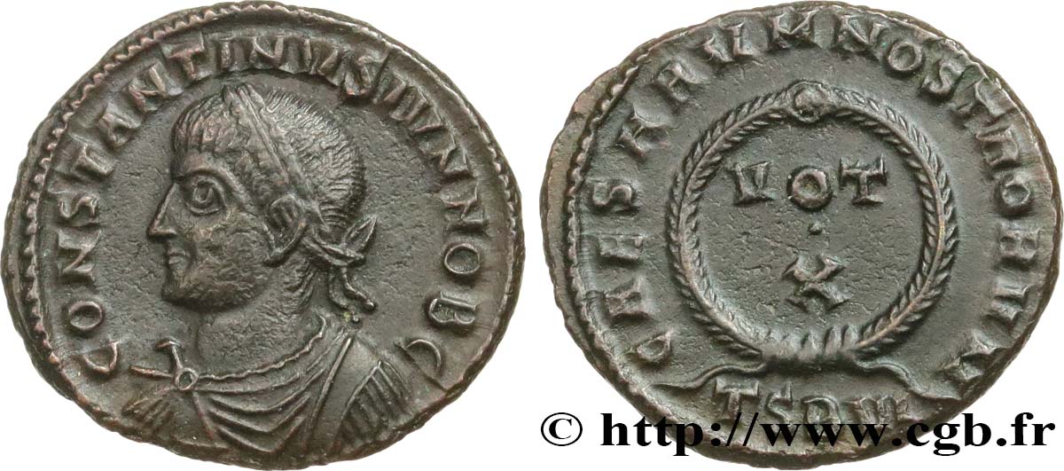 CONSTANTINO II Centenionalis ou nummus EBC