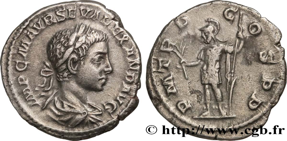 SEVERUS ALEXANDER Denier XF/VF