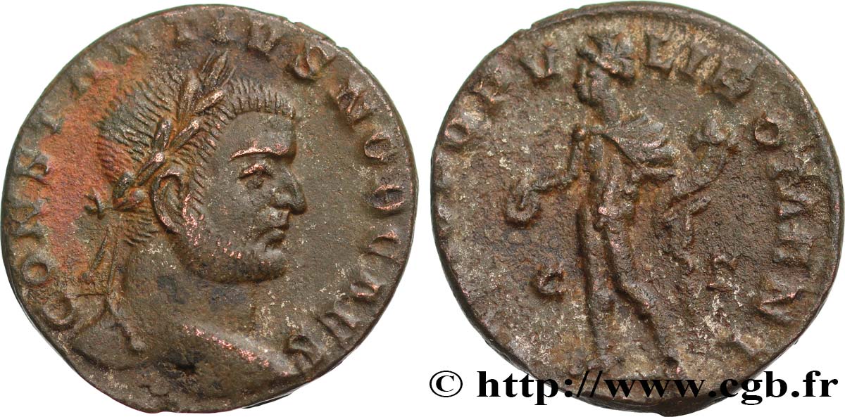 CONSTANCE Ier CHLORE Follis ou nummus TTB+