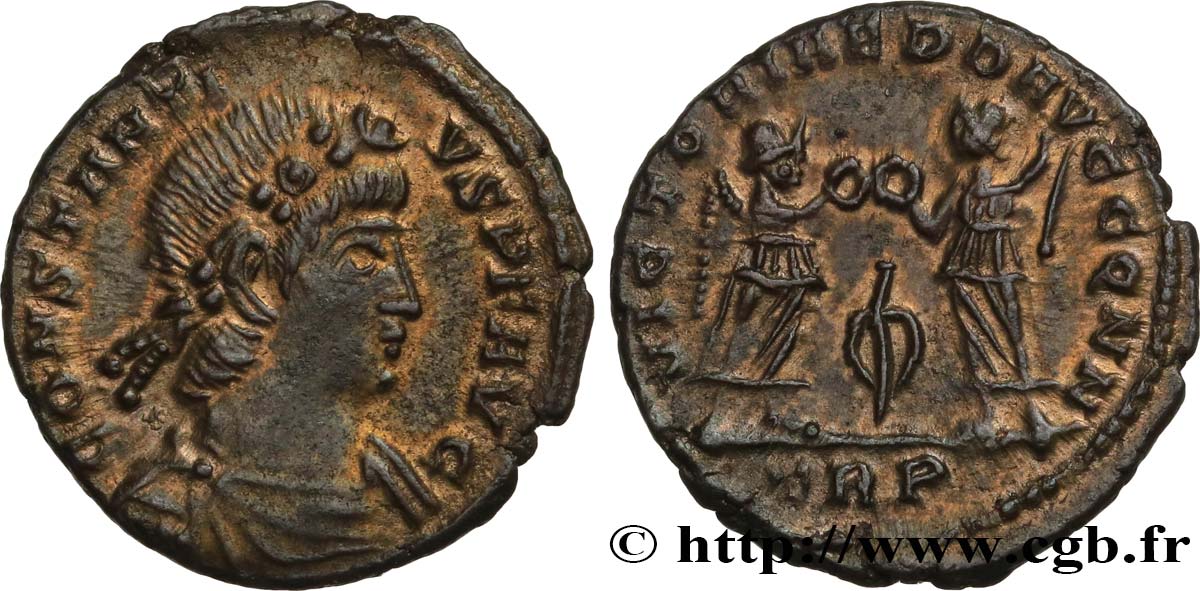 CONSTANTIUS II Centenionalis ou nummus AU