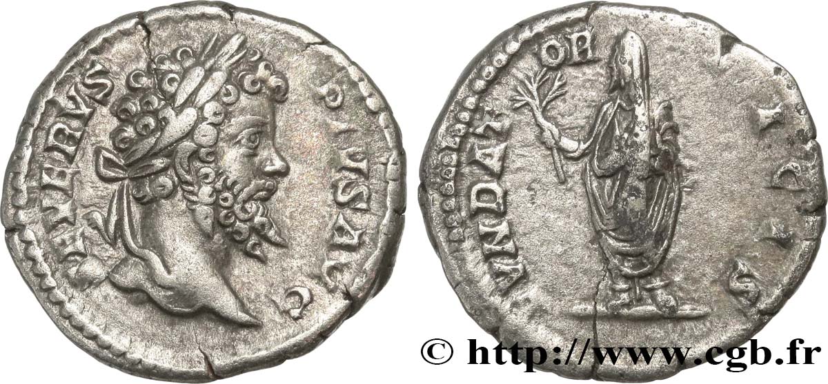 SEPTIMIUS SEVERUS Denier AU/XF