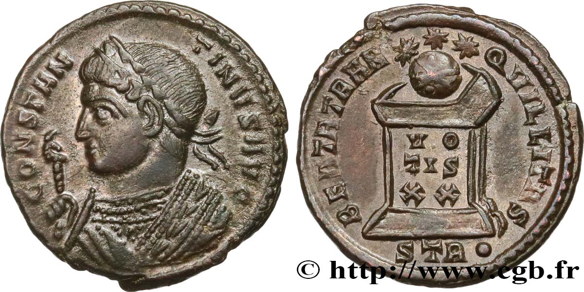 CONSTANTINE I THE GREAT Centenionalis ou nummus AU