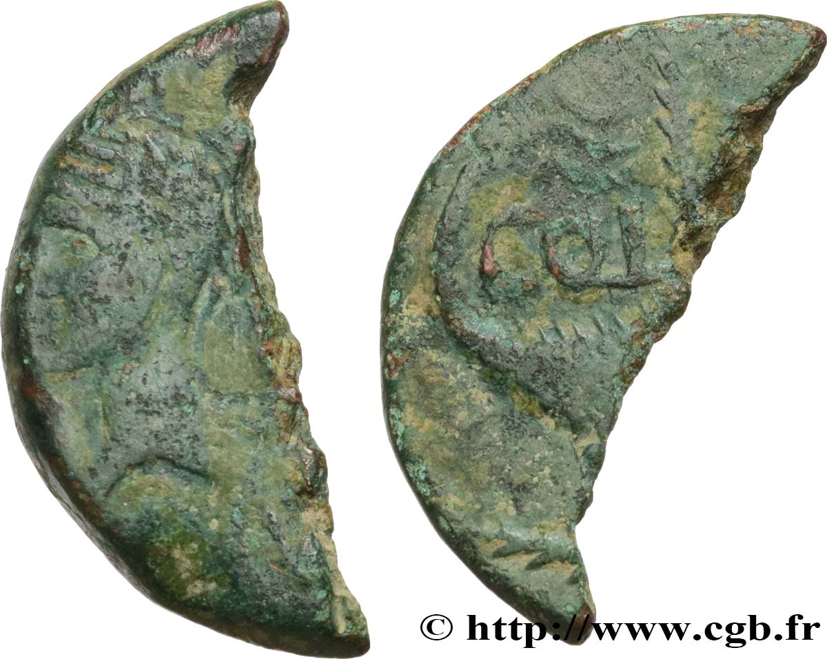 NEMAUSUS - NIMA - AUGUSTO y AGRIPA Dupondius COL NEM (as) BC+