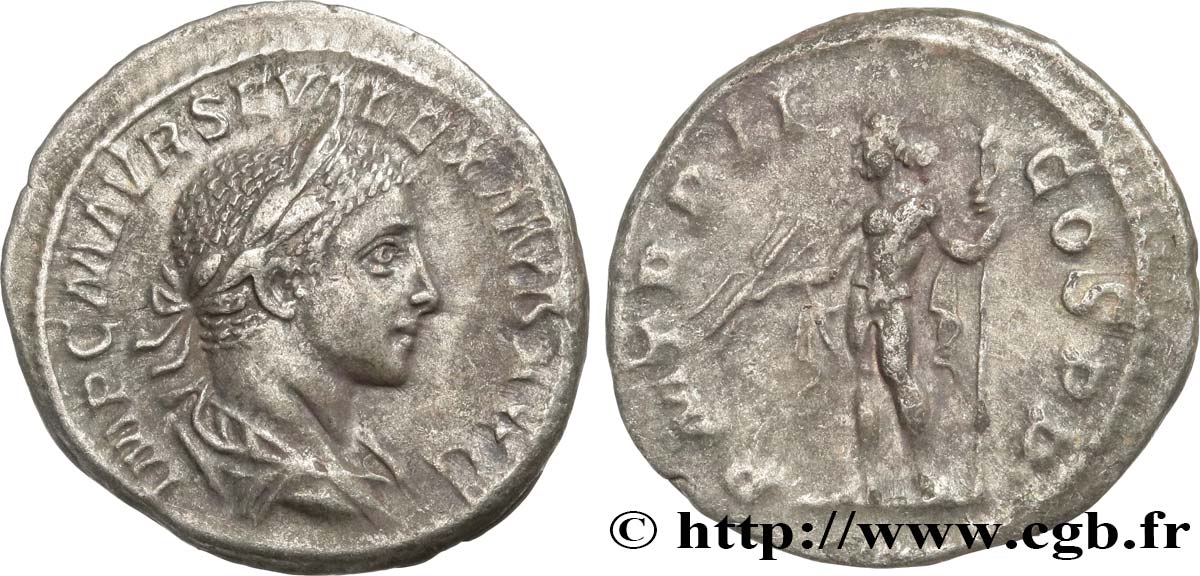 SEVERUS ALEXANDER  Denier XF/VF