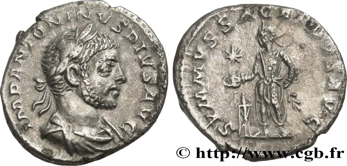 ELAGABALUS Denier XF