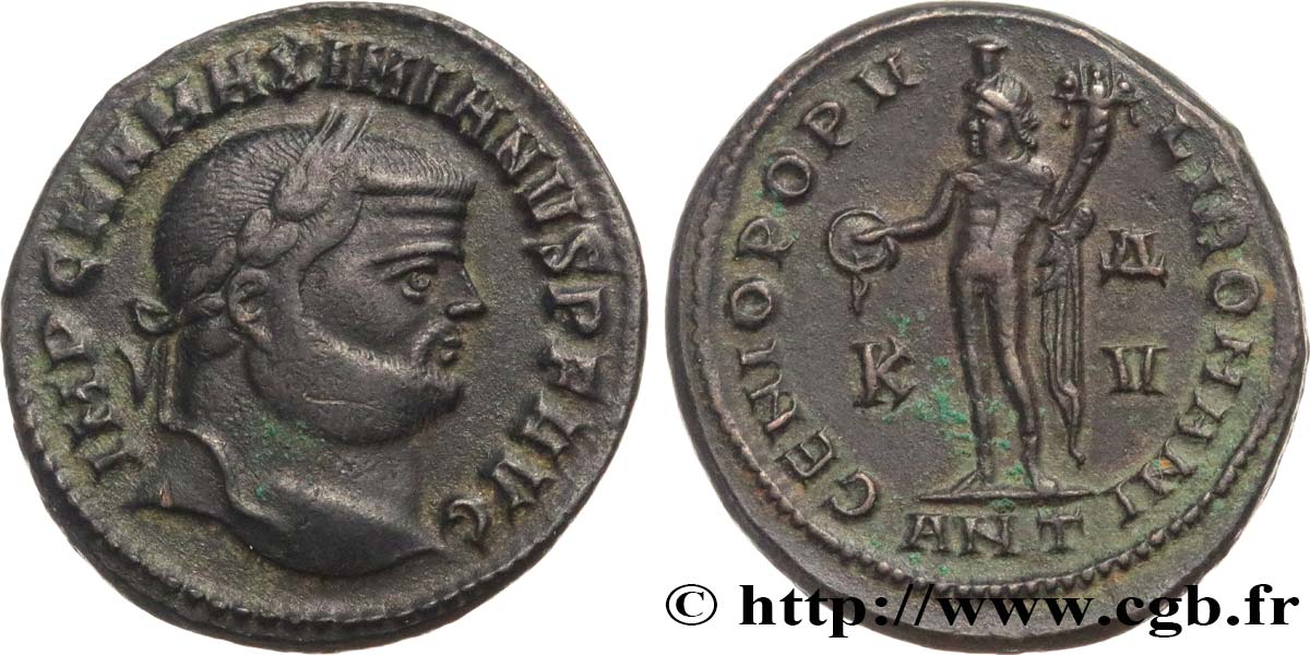 MAXIMIANUS HERCULIUS Follis ou nummus fVZ