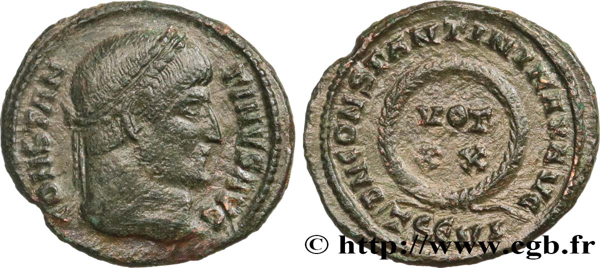 CONSTANTINE I THE GREAT Centenionalis ou nummus AU