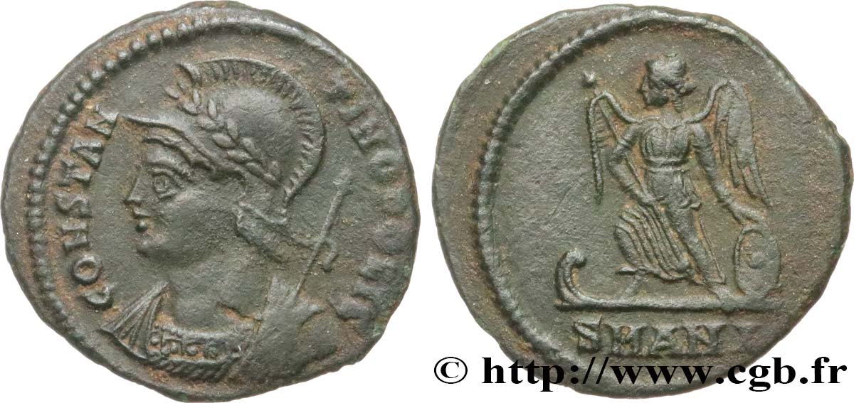 CONSTANTINOPLE Centenionalis ou nummus TTB+