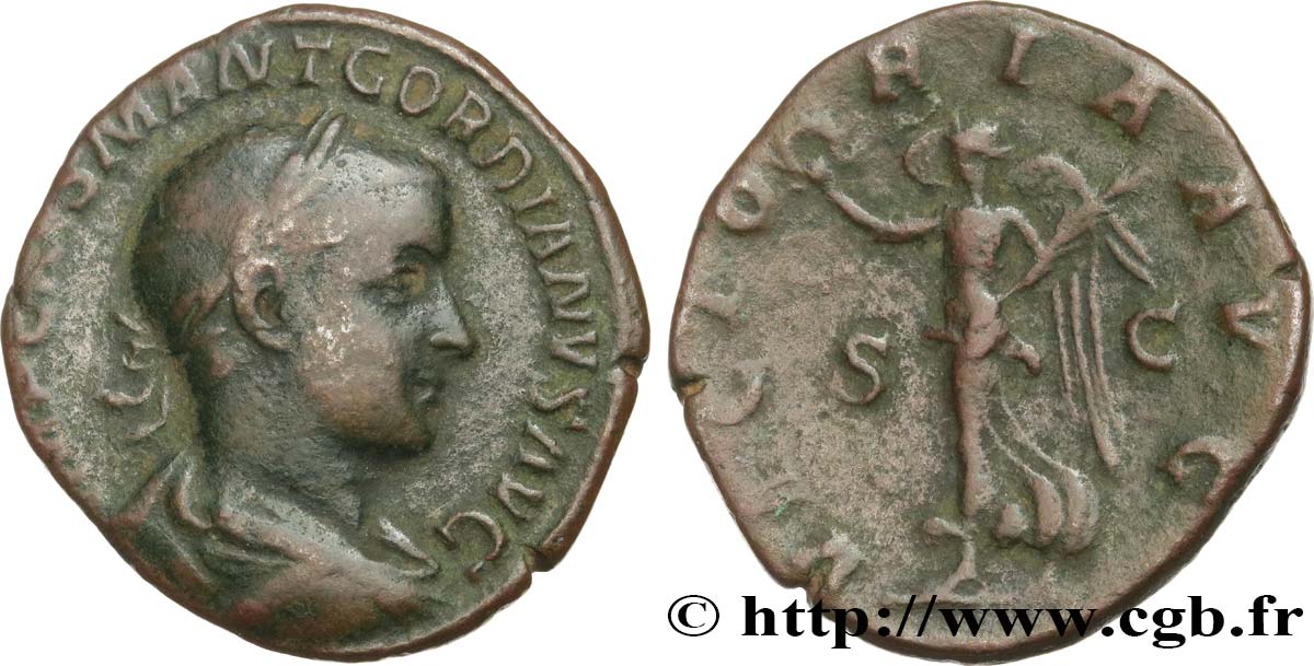 GORDIANUS III Sesterce fSS