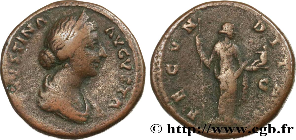 FAUSTINA DAUGHTER Dupondius VF