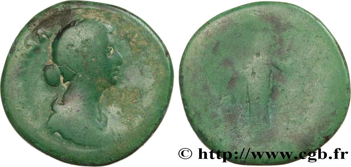 FAUSTINA MINOR Moyen bronze, dupondius ou as SGE