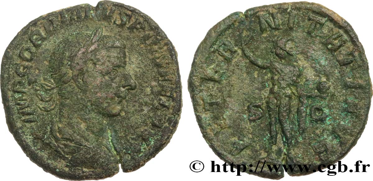 GORDIANUS III Sesterce SS