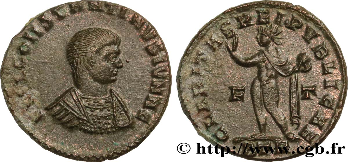 CONSTANTIN II Follis ou nummus TTB+