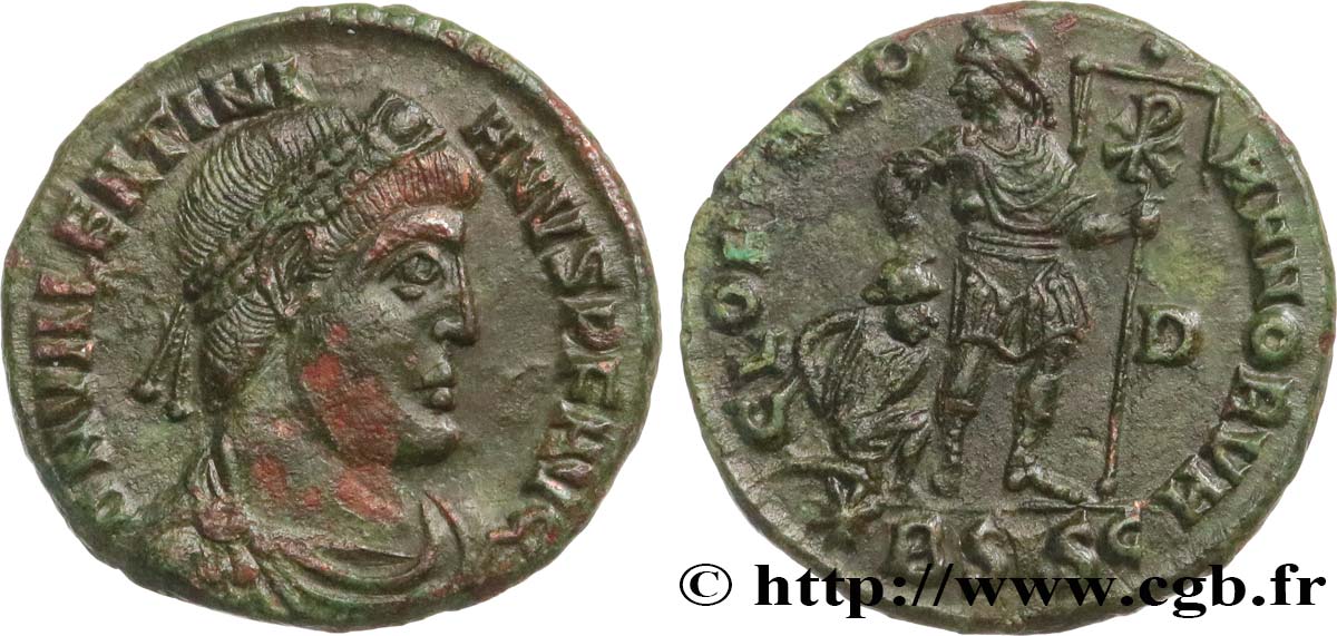 VALENTINIAN I Nummus, (PB, Æ 3) MS