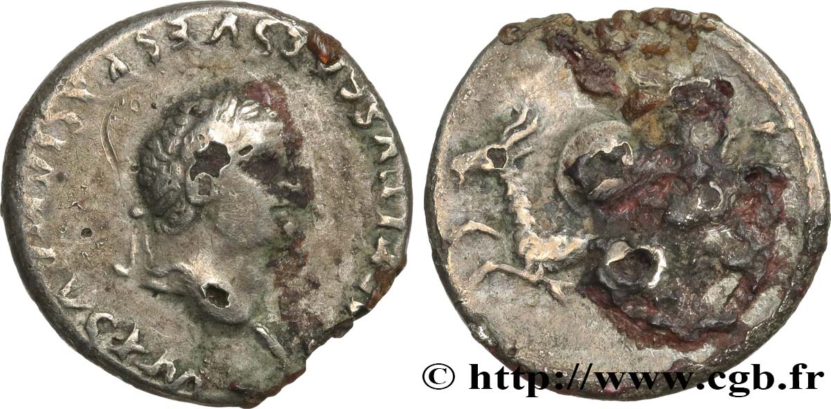 DIVUS VESPASIANUS Denier S/SGE