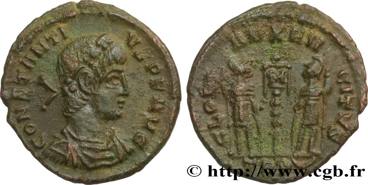 CONSTANTIUS II Centenionalis ou nummus AU