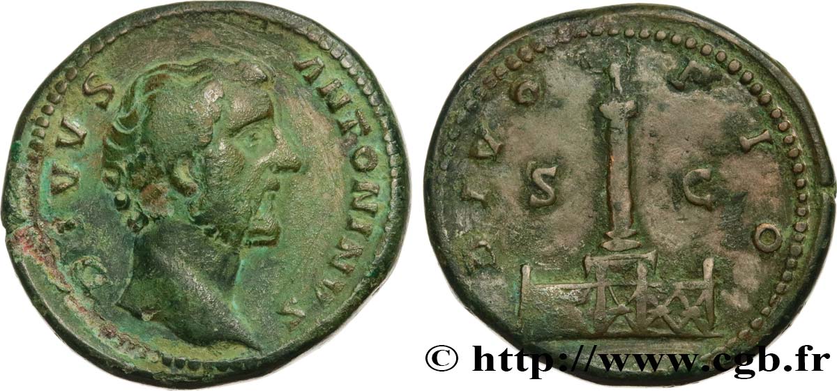 DIVUS ANTONINUS PIUS Sesterce VF