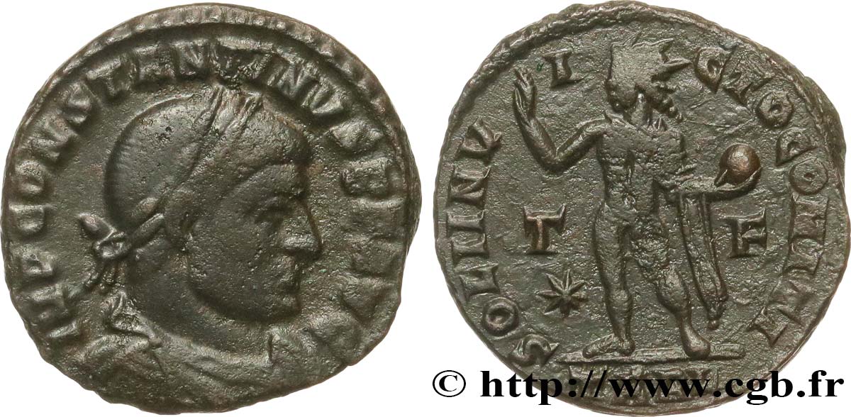 CONSTANTINO I EL MAGNO Follis ou nummus MBC/MBC+