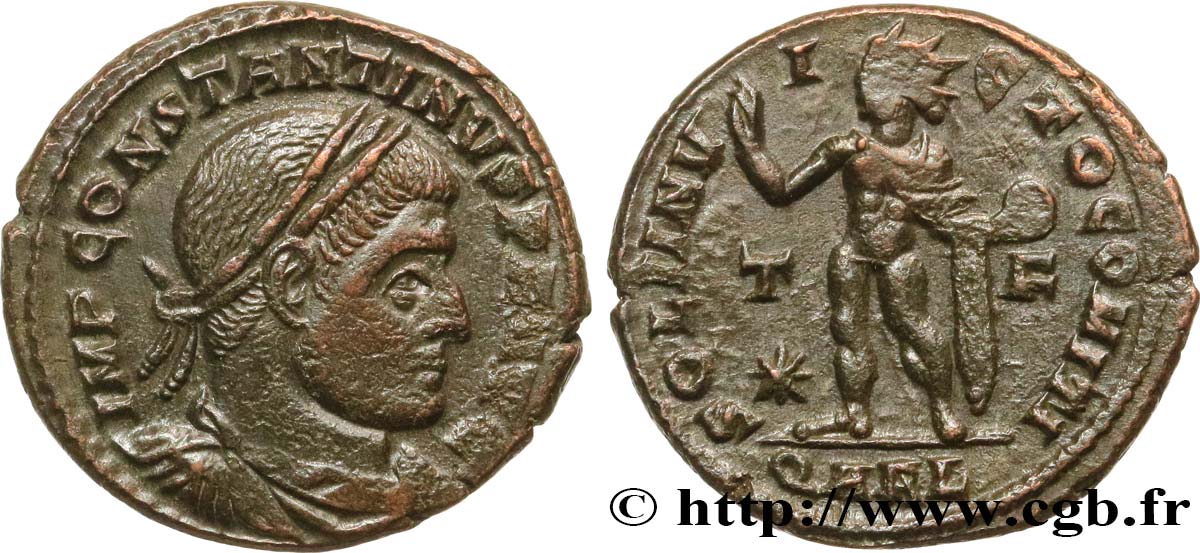 COSTANTINO I IL GRANDE Follis ou nummus q.SPL