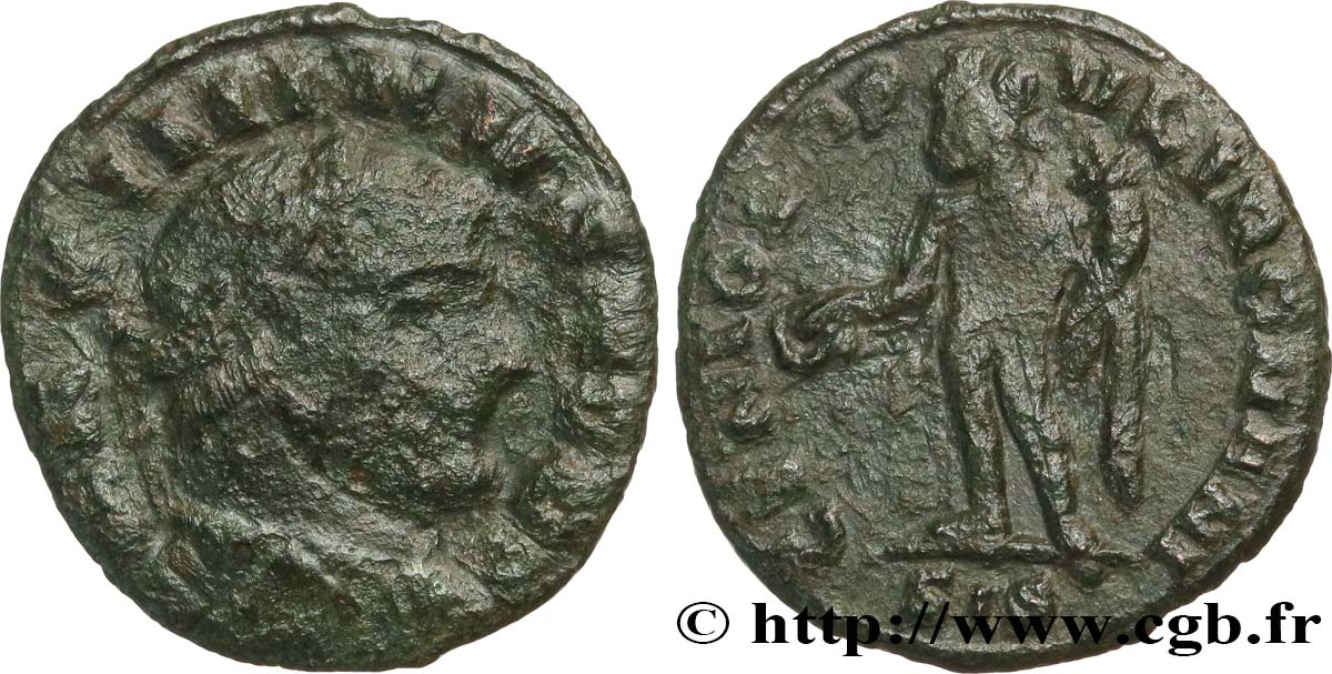 GALÈRE Quart de follis ou quart de nummus TB