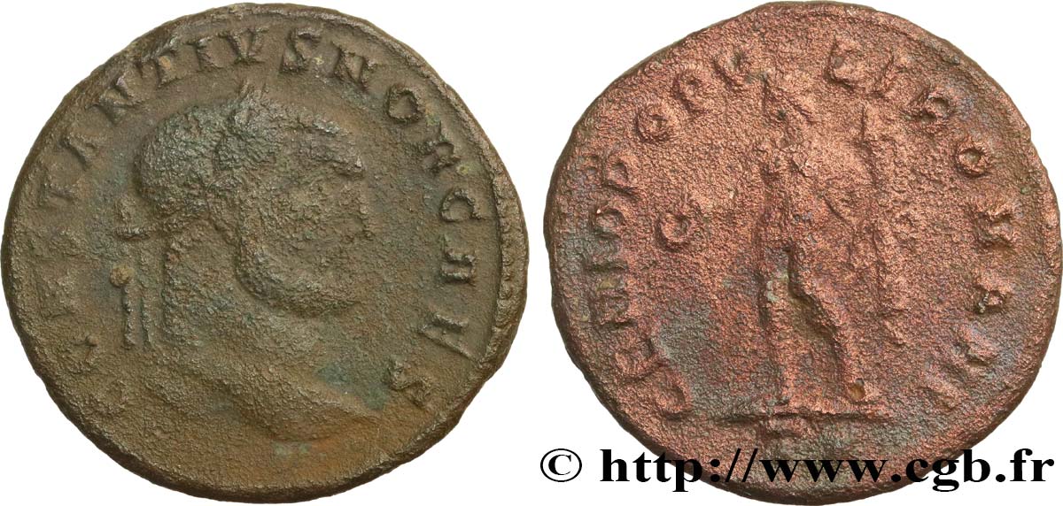 CONSTANCE Ier CHLORE Follis ou nummus TB