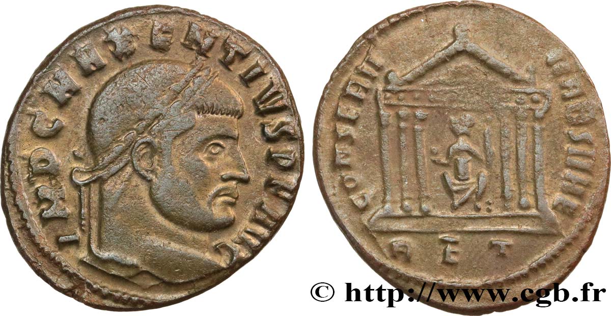 MAXENTIUS Follis ou nummus XF