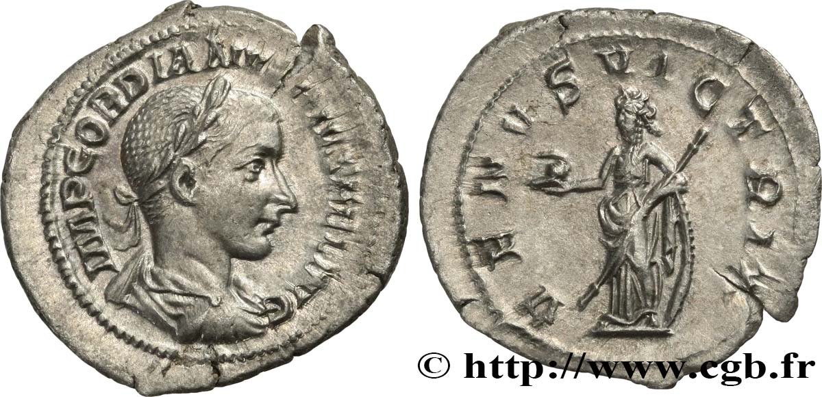 GORDIAN III Denier AU/AU