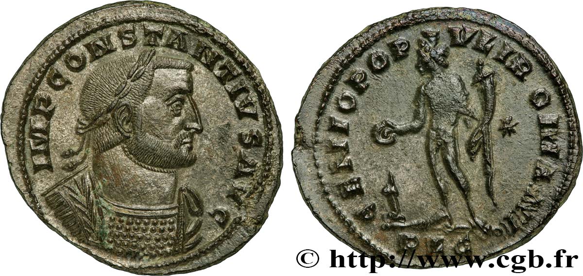 CONSTANCE Ier CHLORE Follis ou nummus FDC/SPL