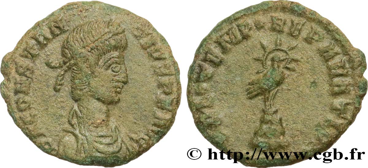 CONSTANTIUS II Demi-maiorina, (PB, Æ 3) AU